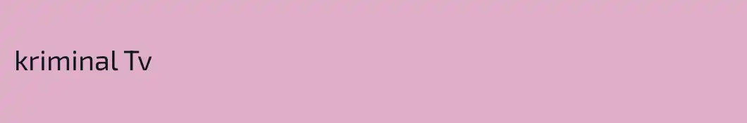 kriminal Tv